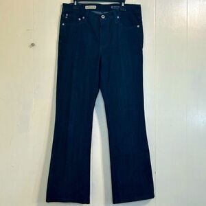 AG Adriano Goldschmied Dark Blue Denim Mid-Rise Angel boot Cut Fit Jeans Size 28